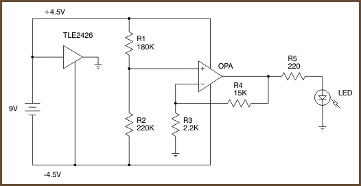 op-amp tester schematic